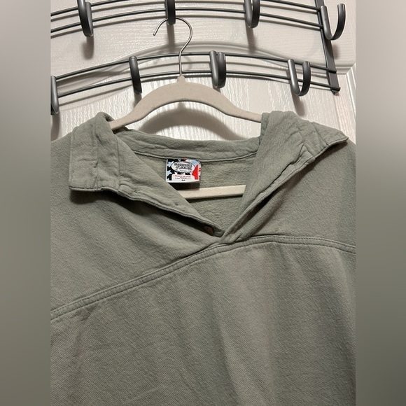 Drawstrings of Malibu green 1/4 Button pullover Shirt women’s M Travel coastal - Picture 3 of 15